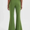 New Lavish Alice Emelie Fit & Flare Tailored Trouser In Green