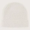 Hot Lavish Alice Ezra Knitted Cashmere Blend Beanie In Sand