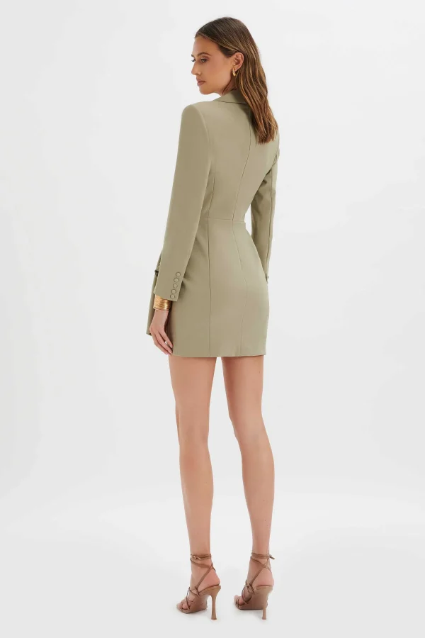 Best Lavish Alice Lucy Wrap Blazer Mini Dress In Sage Green