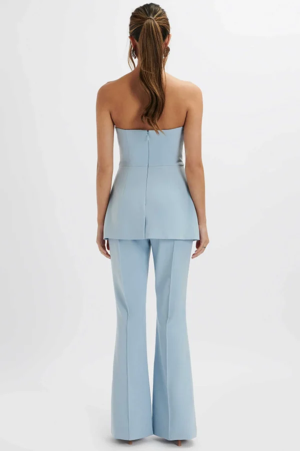 Best Sale Lavish Alice Macie Bandeau Tailored Jumpsuit In Cornflower Blue