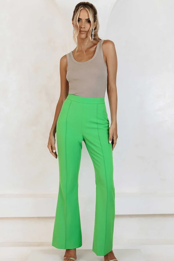 Outlet Lavish Alice Raquel Fit And Flare Trouser In Apple Green