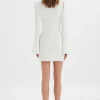 Best Sale Lavish Alice Rebeccah Flared Sleeve Blazer Mini Dress In White