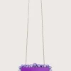 Store Lavish Alice Tia Marbled Faux Pearl Box Clutch Bag In Purple
