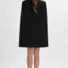 Outlet Lavish Alice Tiffany Belted Cape Blazer Mini Dress In Black