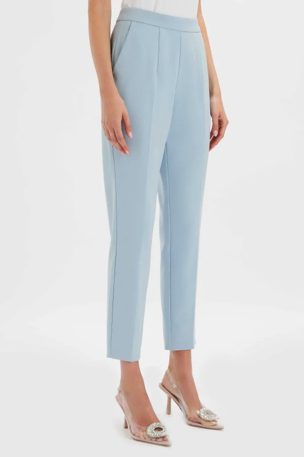 Clearance Lavish Alice Vanessa Tapered Leg Trouser In Cornflower Blue