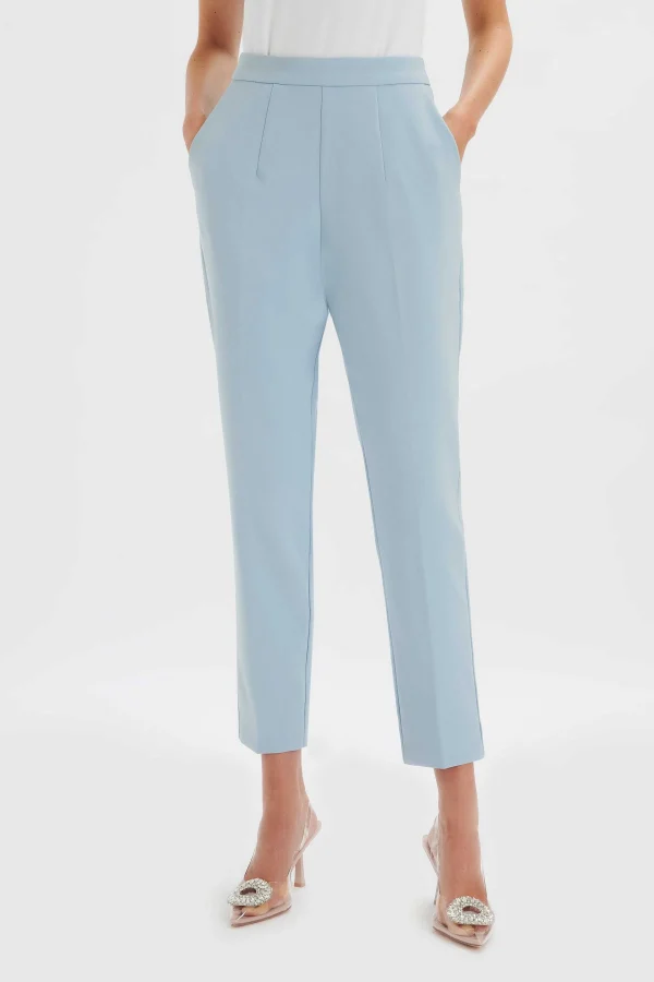 Clearance Lavish Alice Vanessa Tapered Leg Trouser In Cornflower Blue