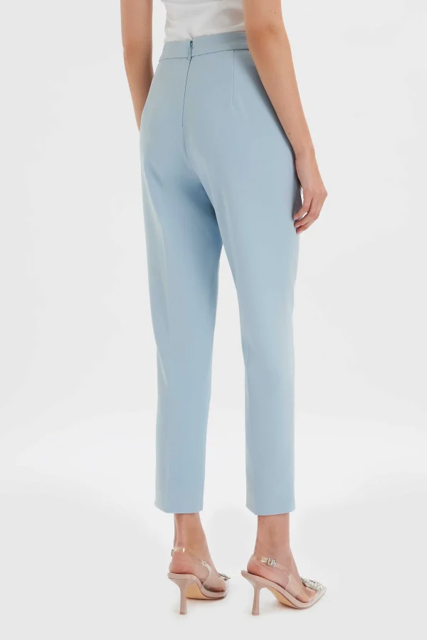 Clearance Lavish Alice Vanessa Tapered Leg Trouser In Cornflower Blue