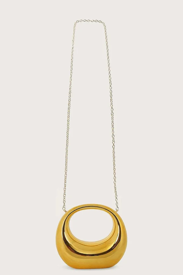 Cheap Lavish Alice Viviana Sculptural Acrylic Clutch Bag In Gold