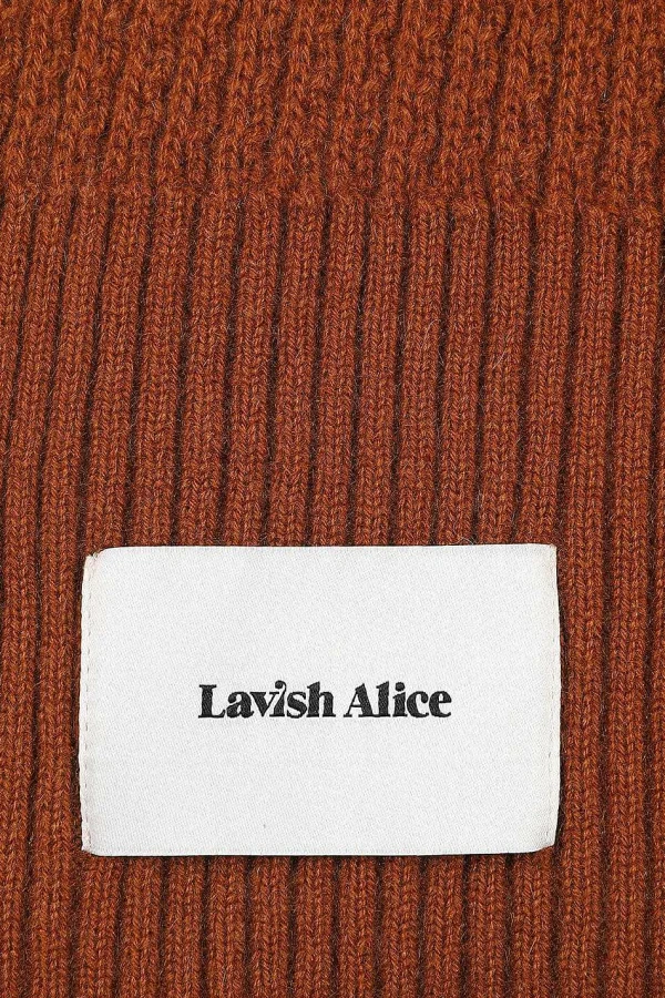 Hot Lavish Alice Zoha Knitted Cashmere Blend Scarf In Camel